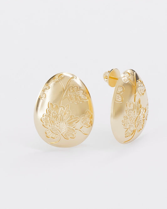 Золоті сережки Bloom