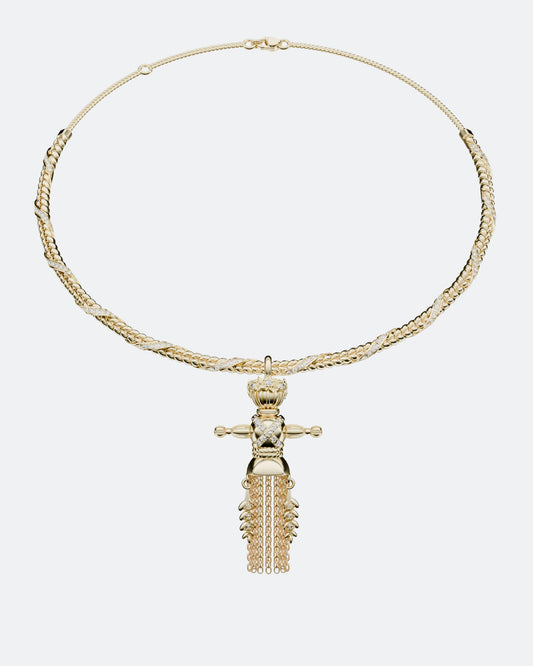 Золотий діамантовий чокер Веснянка