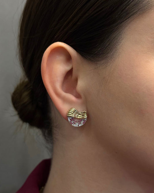 Золоті сережки Марія (розмір L)