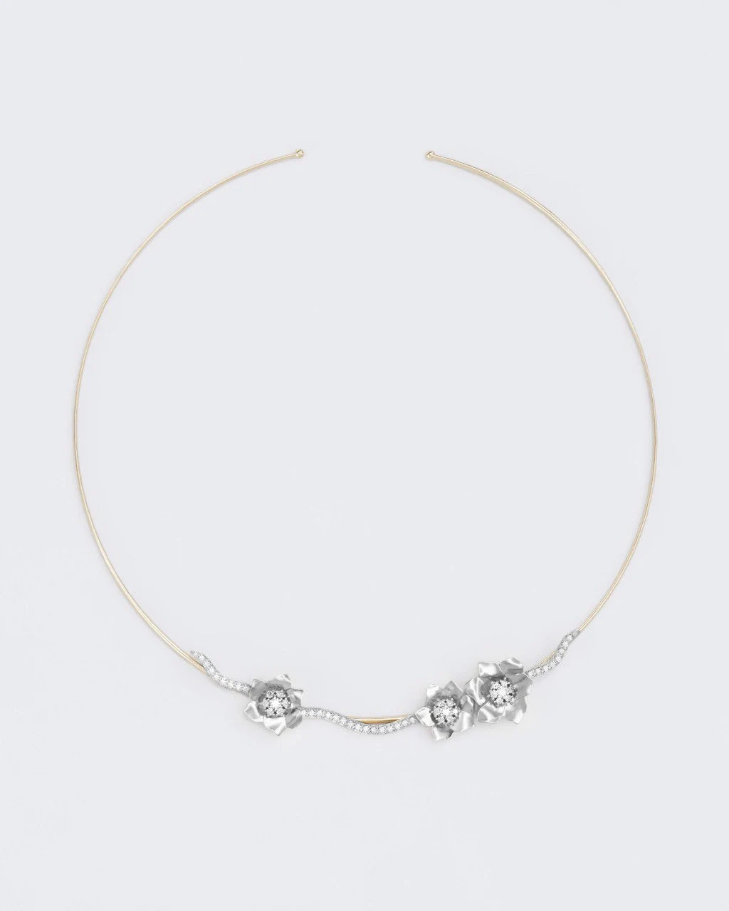 Золоте кольє-вінок Анемона