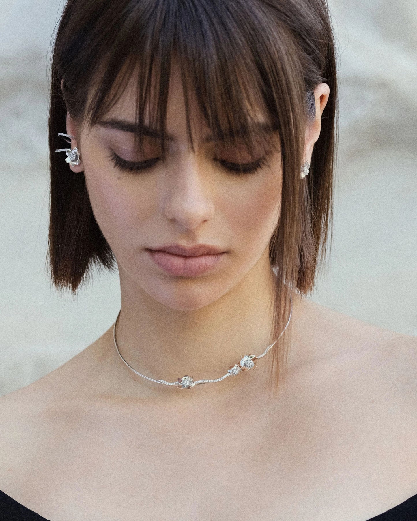 Золоте кольє-вінок Анемона