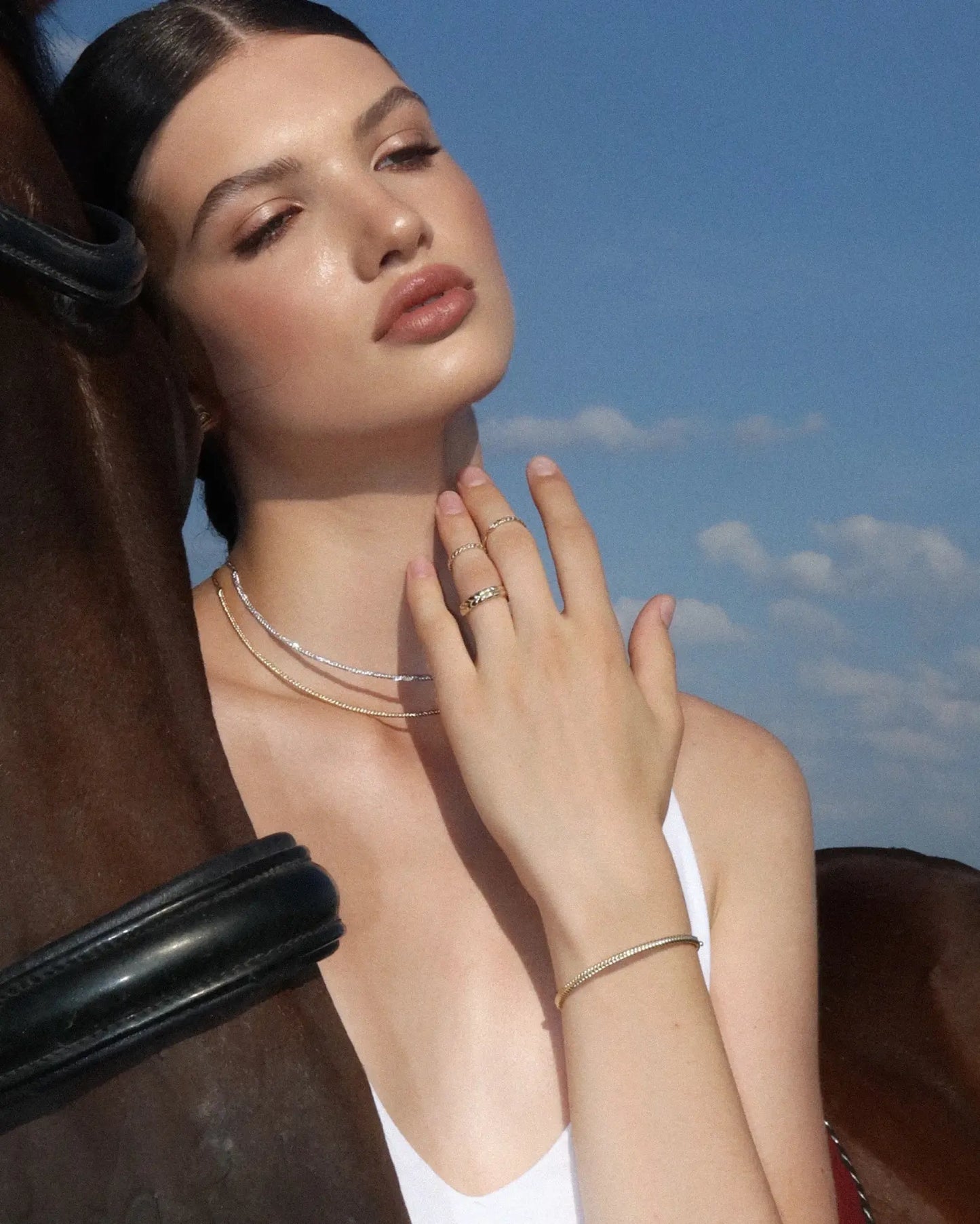 Золоте кольє Колосок