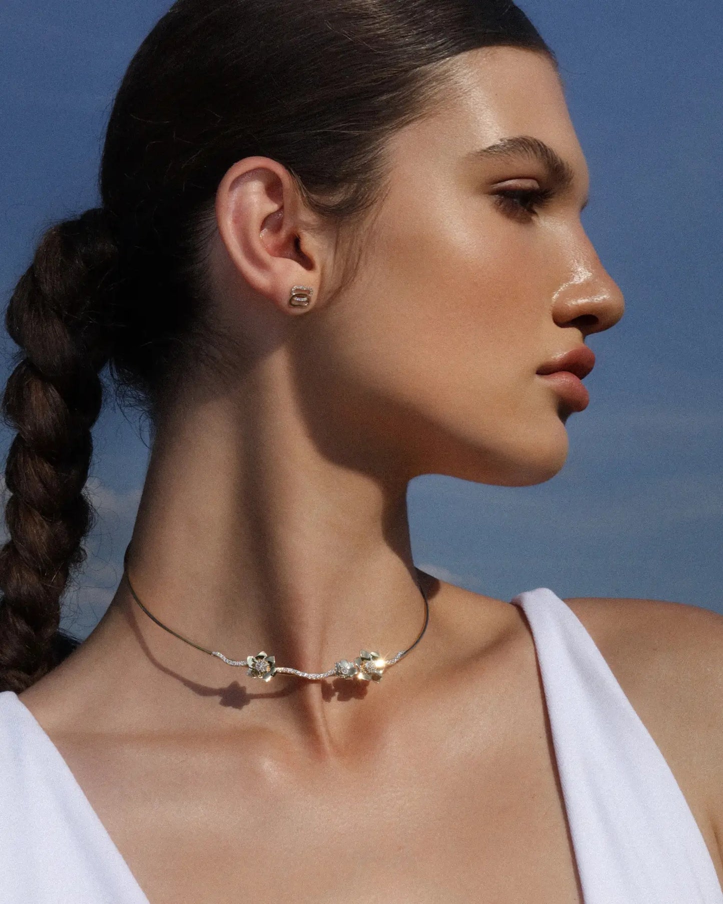 Золоте кольє-вінок Анемона