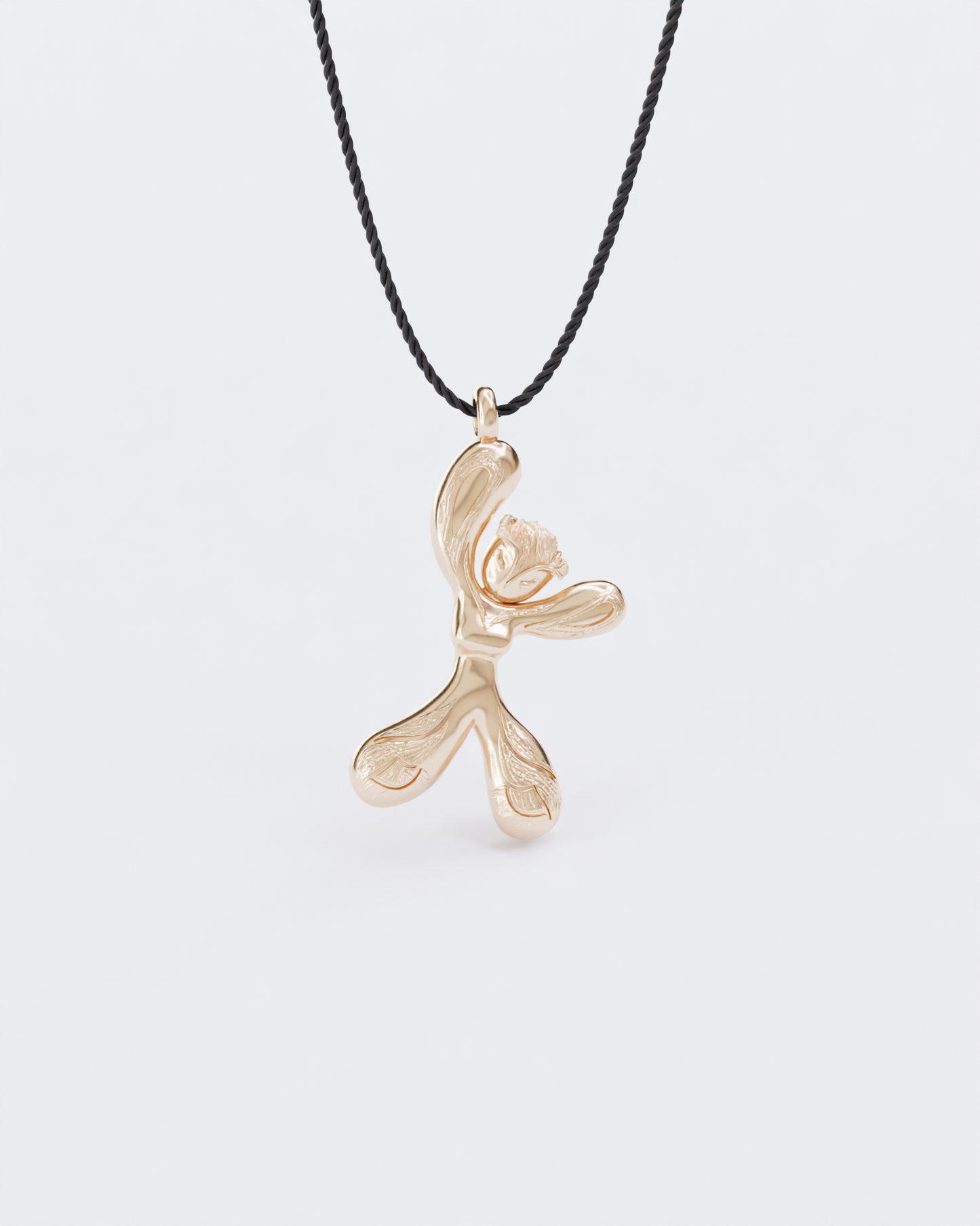 Золота Підвіска Лялька Півонія