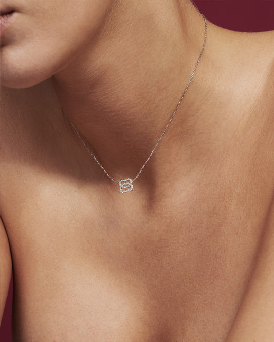 Кольє Дукач міні з чорними діамантами