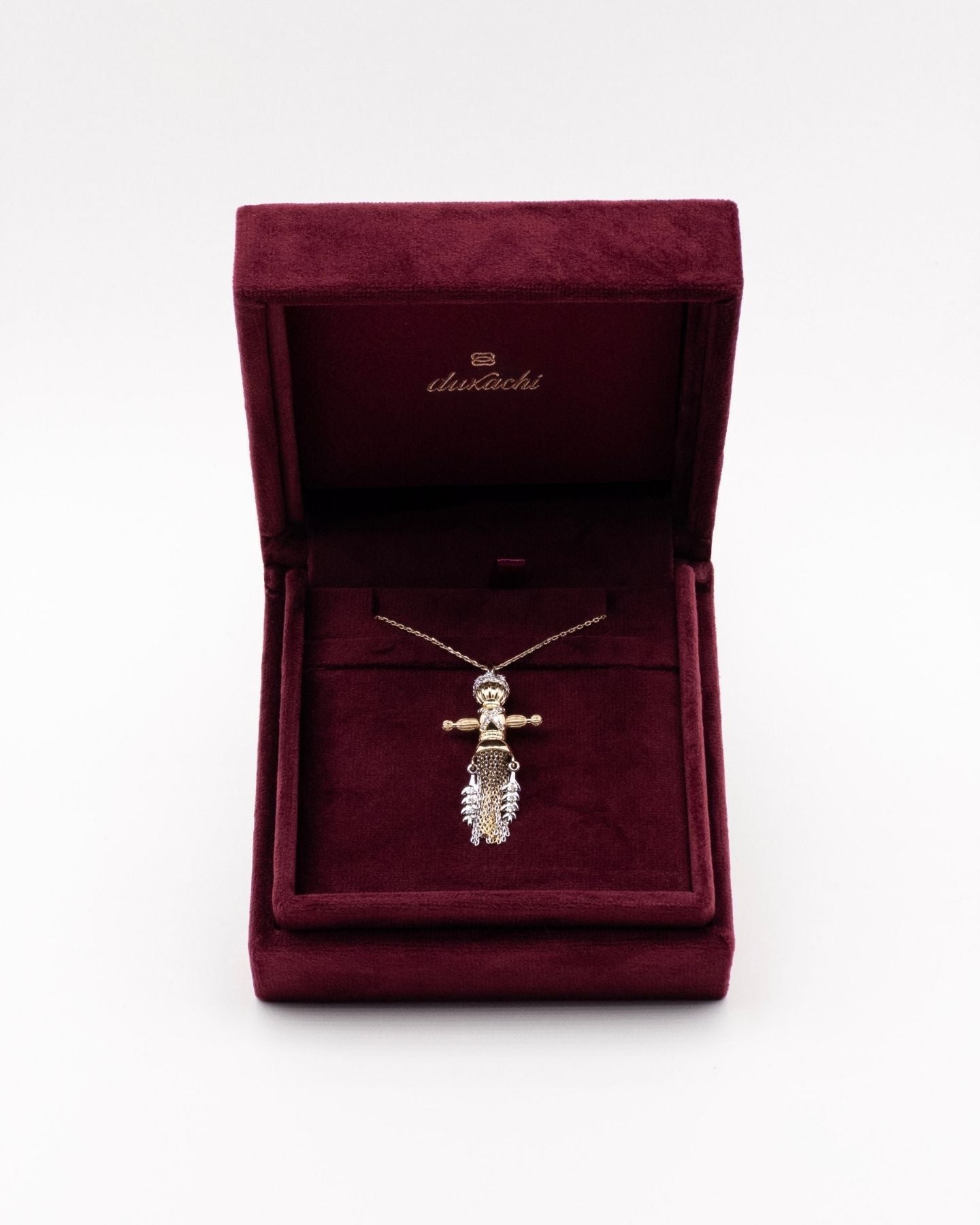 Золотий набір Едельвейс з діамантами