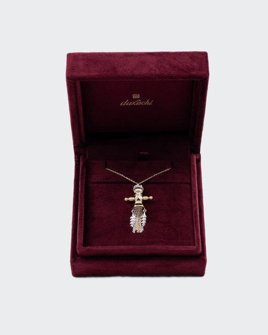 Золотий браслет Едельвейс з діамантами