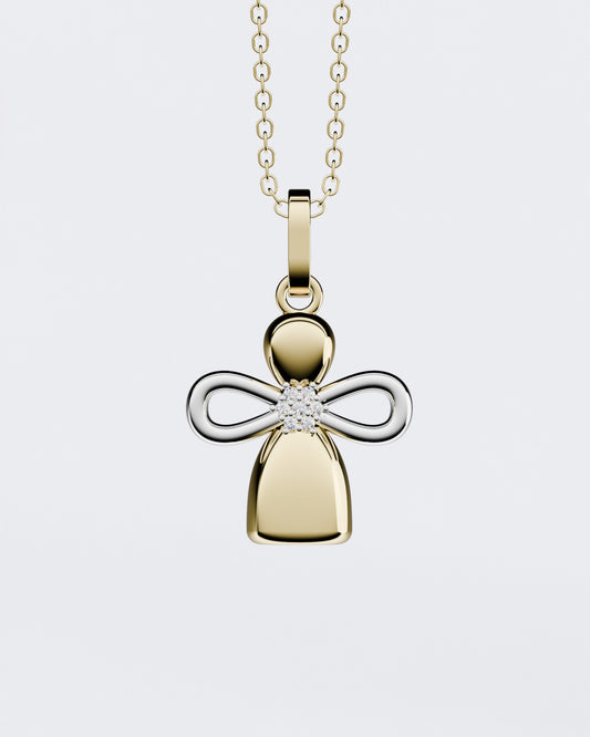 Золота Підвіска Лялька Ангелочок