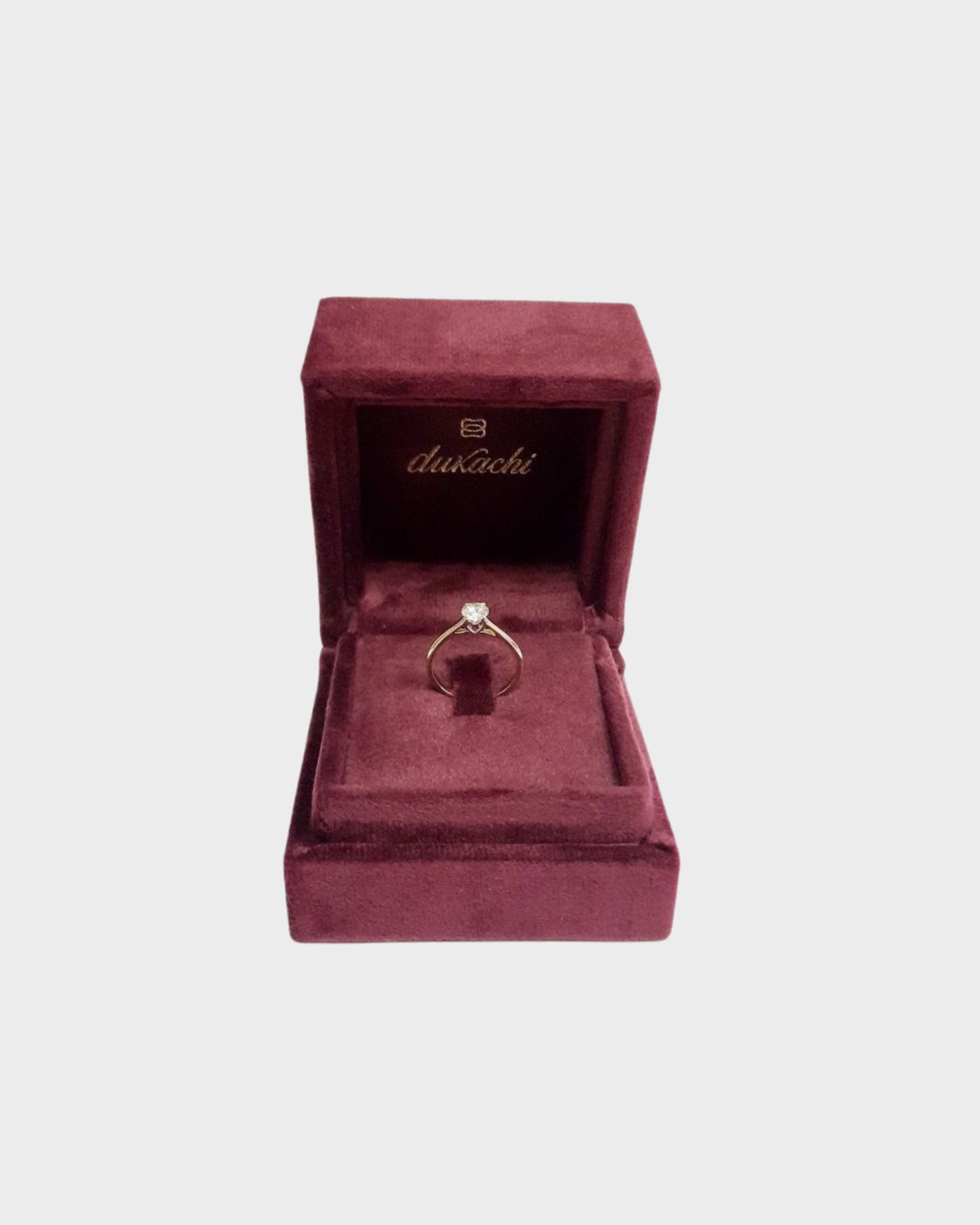 Золота Каблучка Серця з натуральним діамантом 0,50 ct.