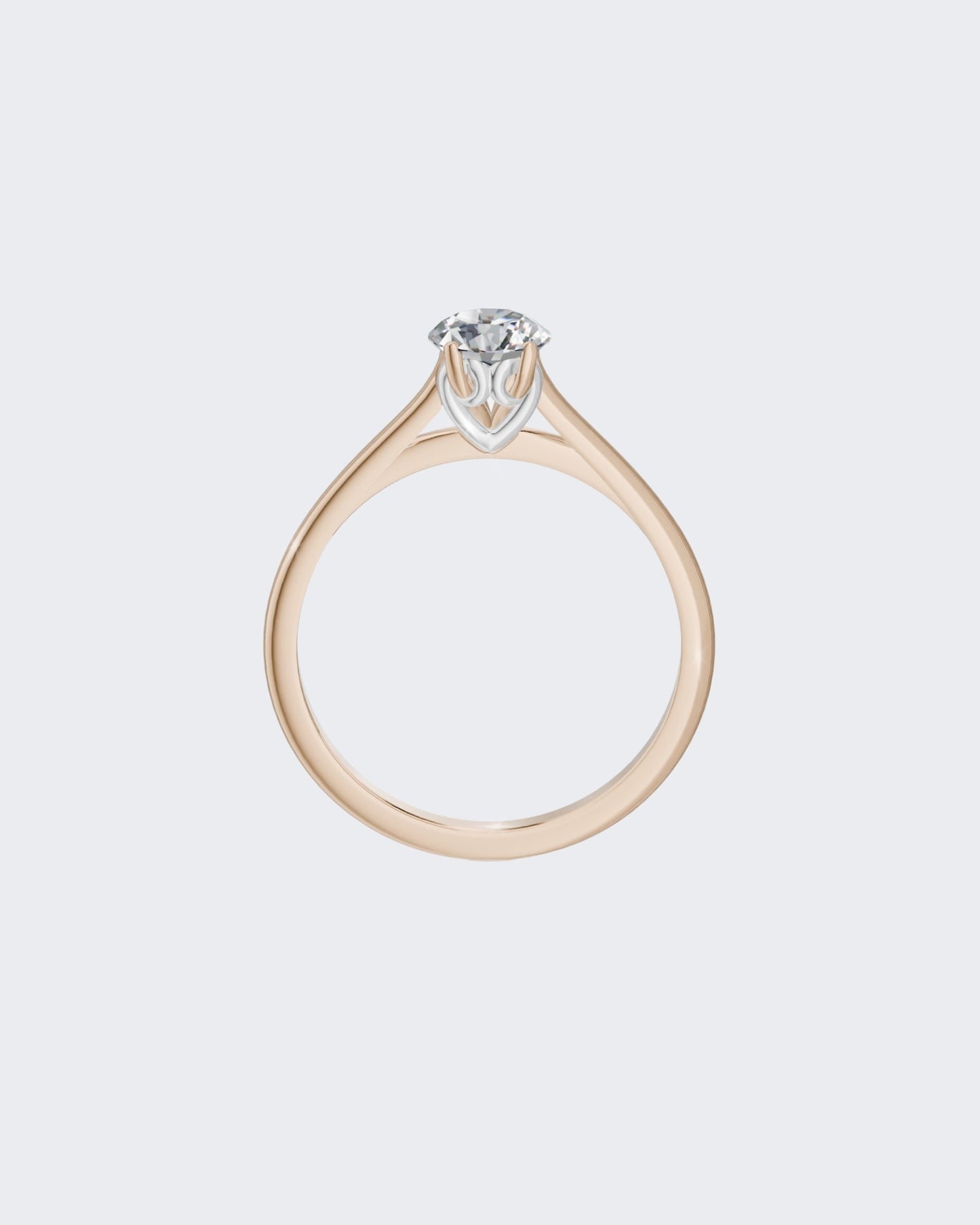 Золота Каблучка Серця з натуральним діамантом 0,50 ct.