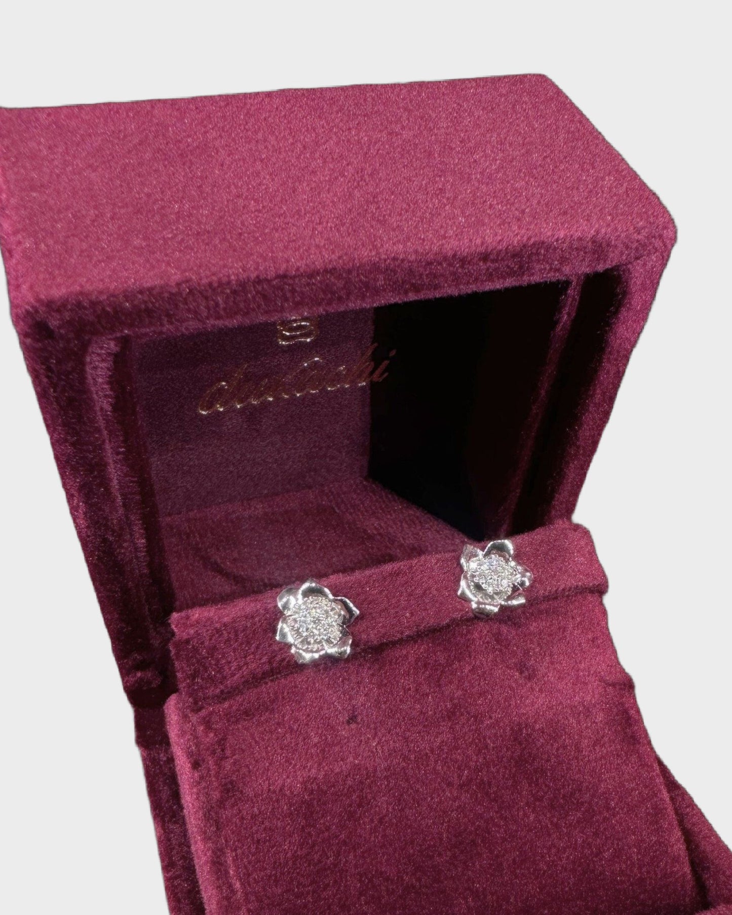 Золоті сережки-пусети Анемона міні