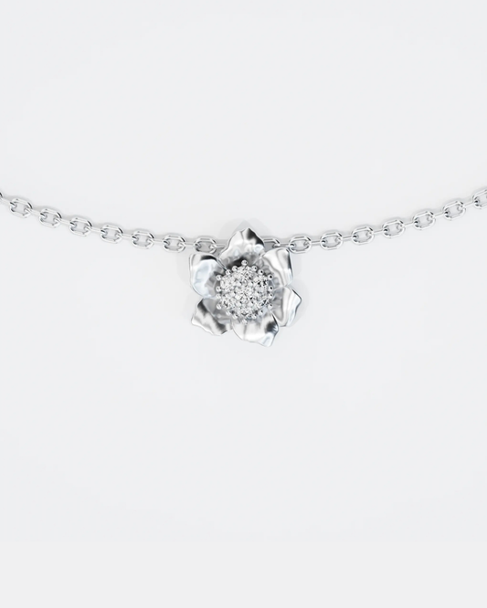 Золоте кольє Анемона міні