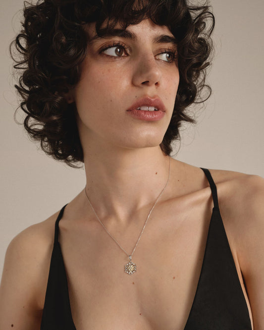 Золотий набір Едельвейс з діамантами