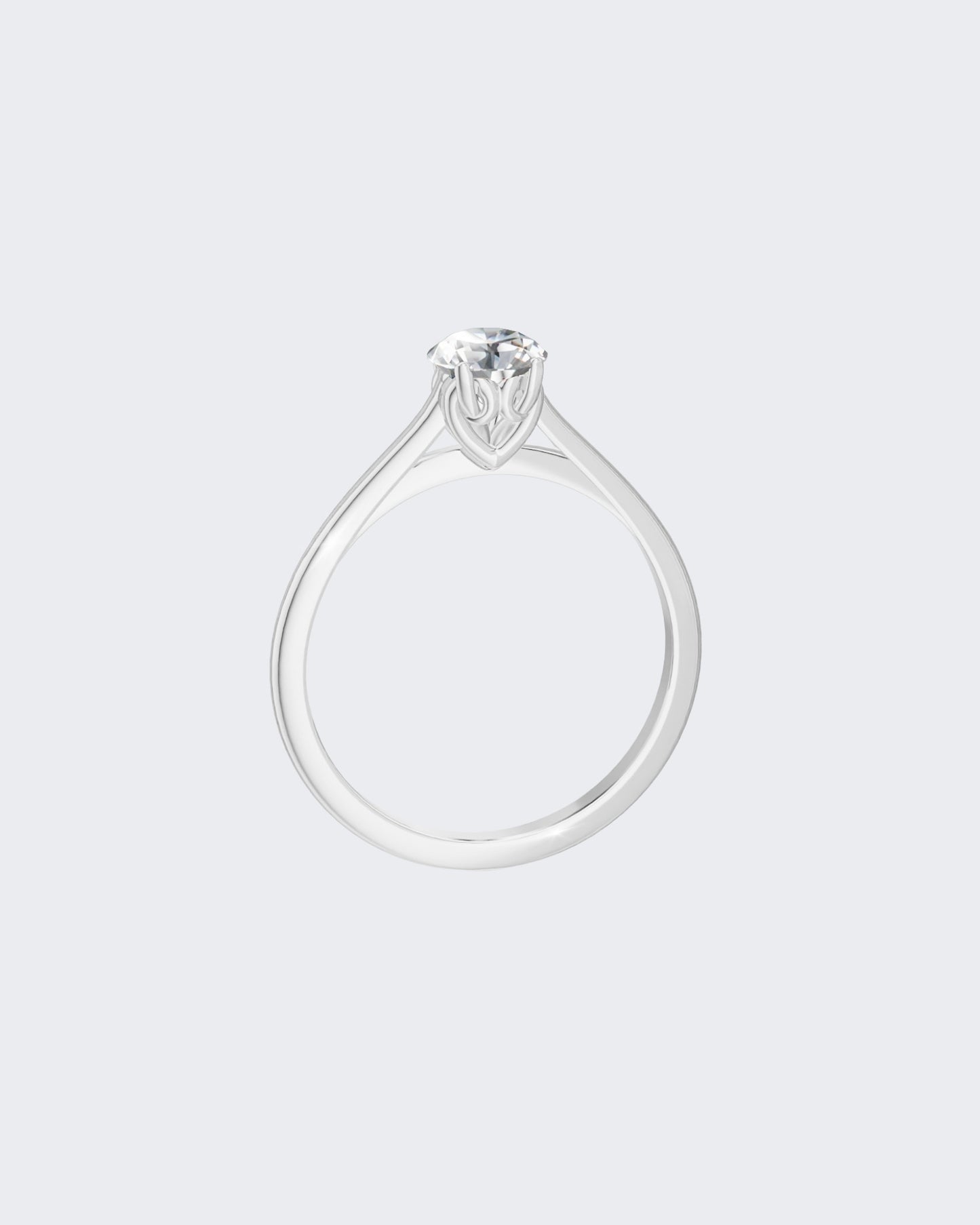 Золота Каблучка Серця з натуральним діамантом 0,50 ct.
