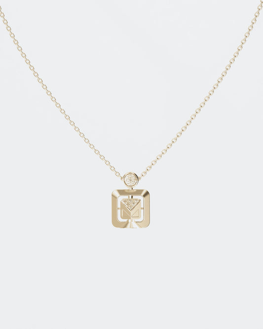 Золота Підвіска ORA з діамантами міні