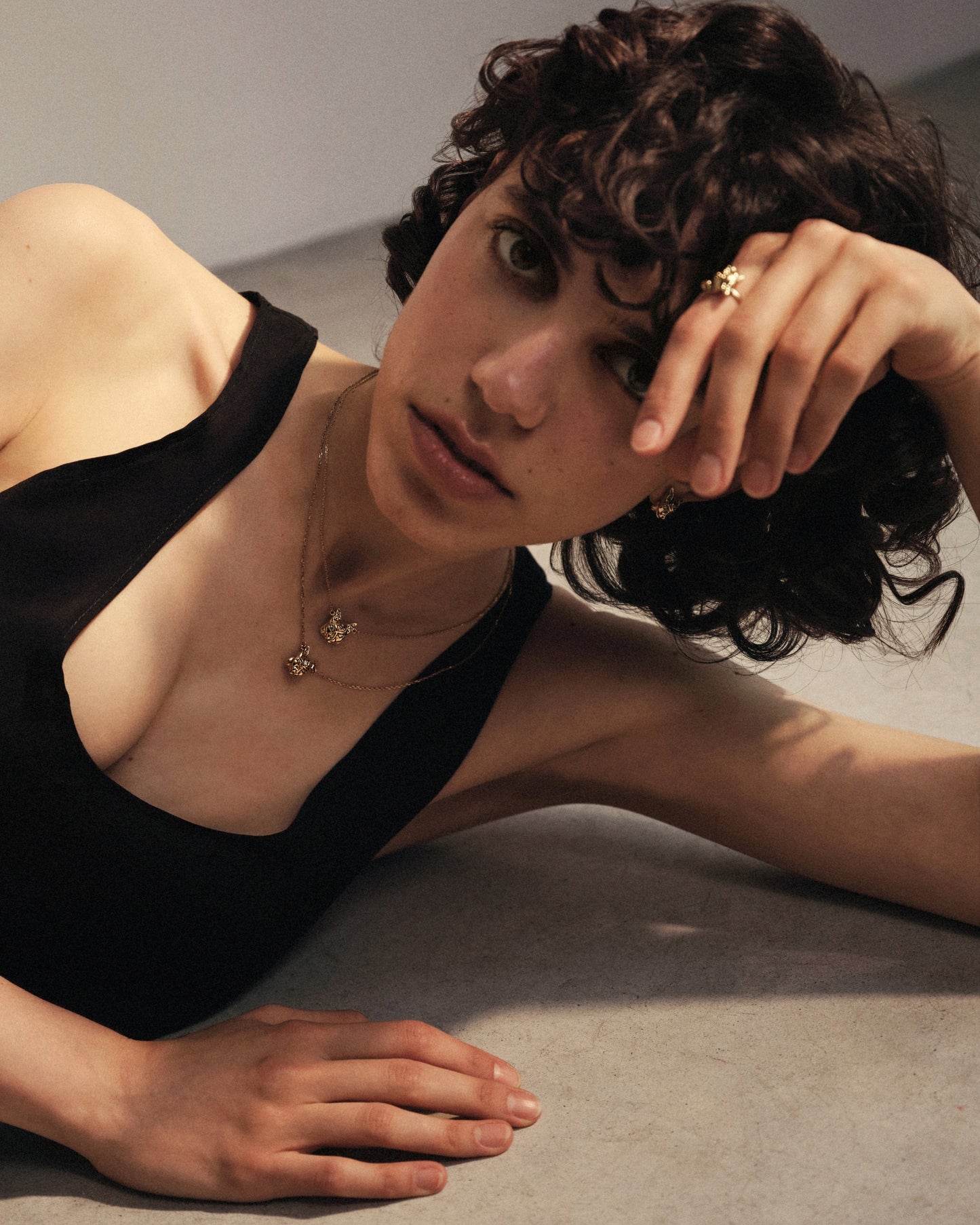 Золоте кольє Рись