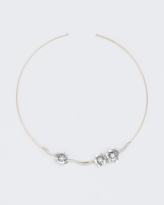 Золоте кольє-вінок Анемона