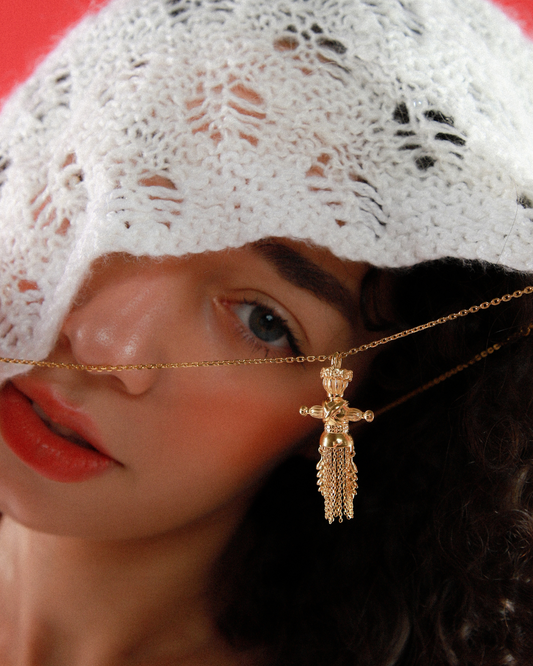 Золота Підвіска Лялька-мотанка Веснянка