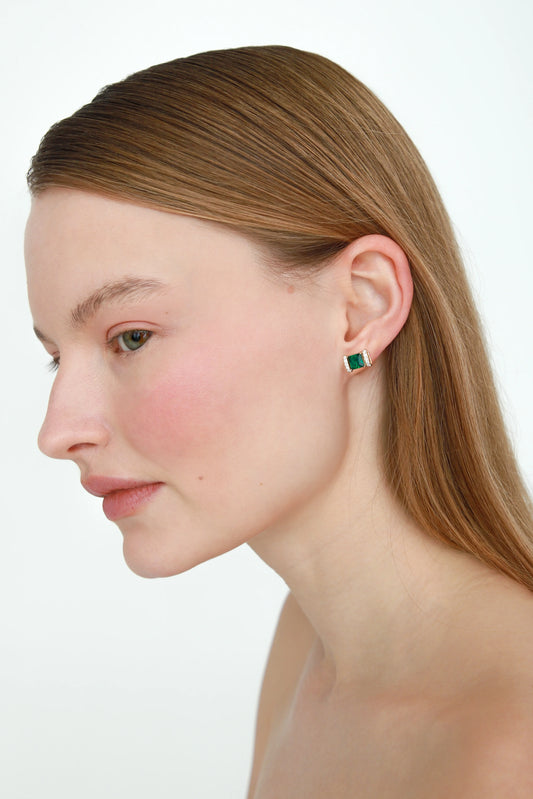 Золотий набір Кольє та Сережки Есмеральда