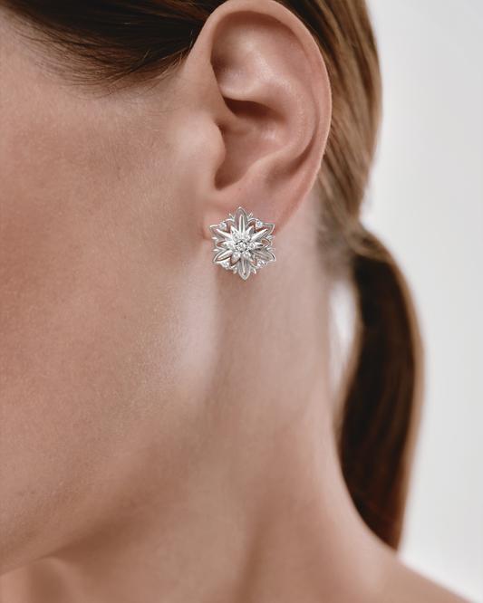 Золоті сережки Едельвейс