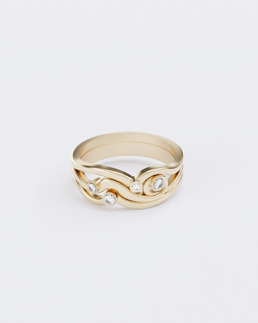 Набір Золотих Каблучок Спіраль Часу