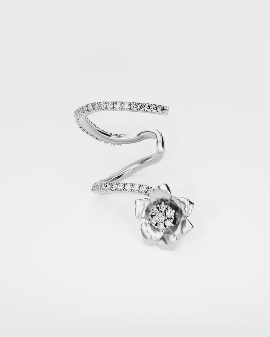 Золота сережка-кафа Анемона