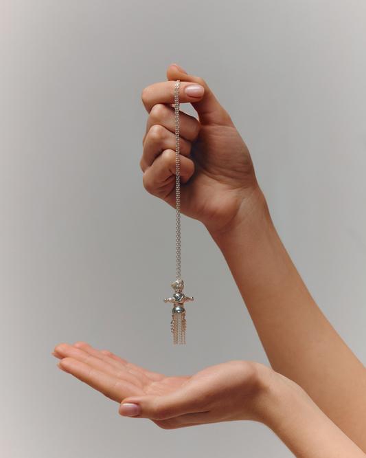 Золота Підвіска Лялька-мотанка Веснянка Комбінована