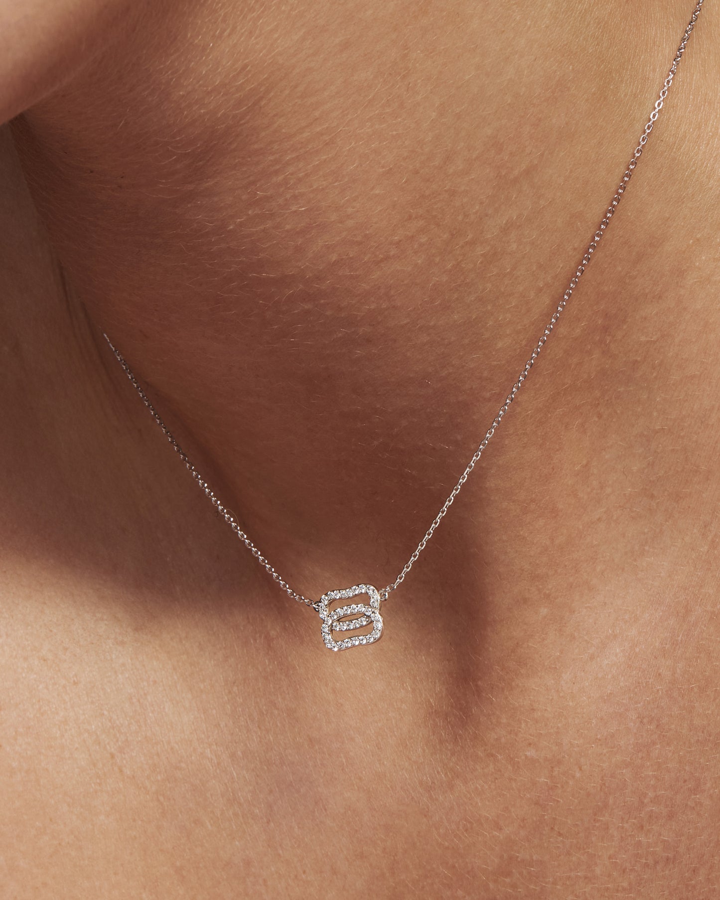 Кольє Дукач міні з чорними діамантами