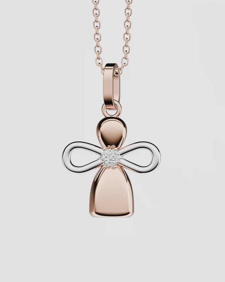 Золота Підвіска Лялька Ангелочок