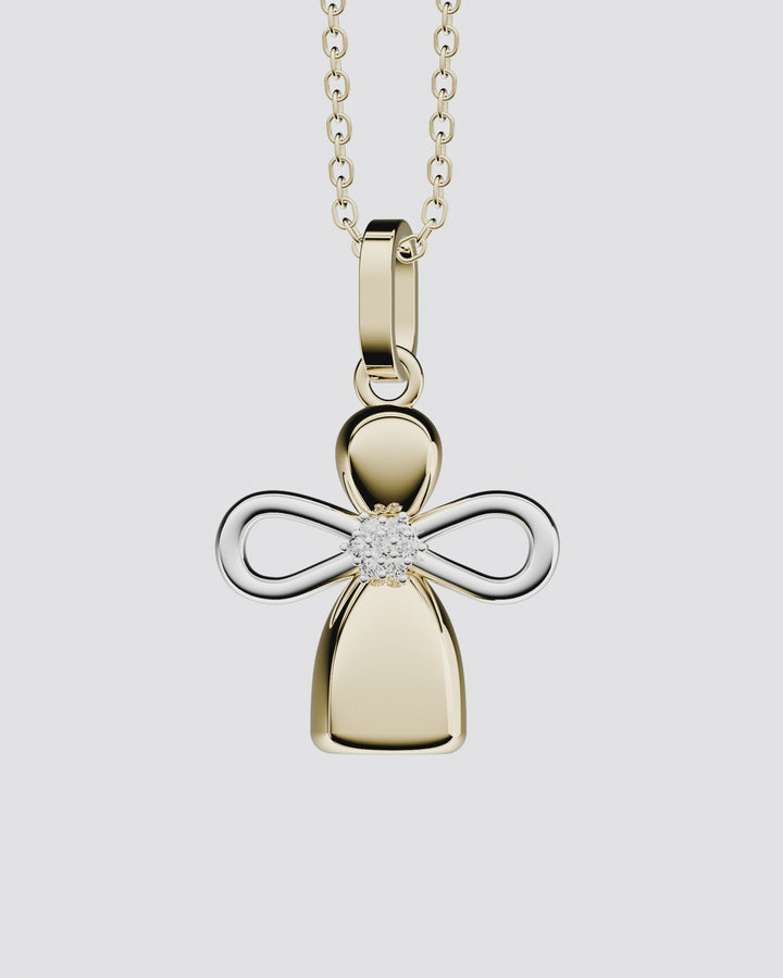 Золота Підвіска Лялька Ангелочок