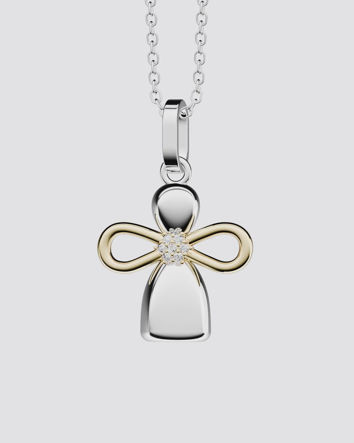 Золота Підвіска Лялька Ангелочок