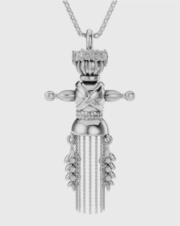 Золота Підвіска Лялька-мотанка Веснянка